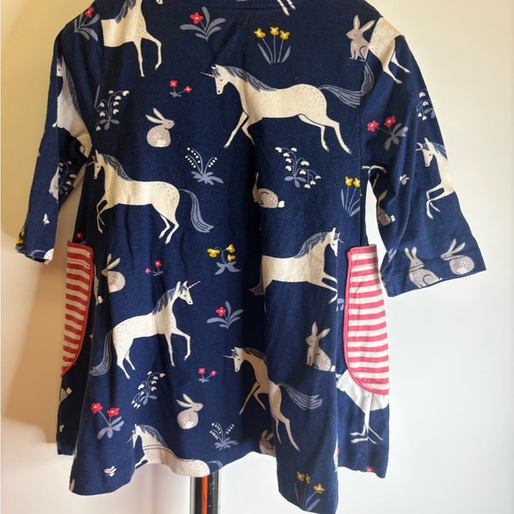 Mini Boden Girls Navy Unicorn & Bunny Print Leggings | Size 2–3Y - Picture 4 of 6